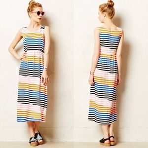 Anthro slanted stripes dress
